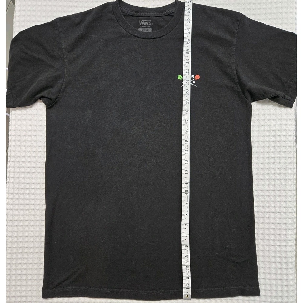 Skater Streetwear Retro Casual Vans Darts On Target Mens Black Shirt Medium - Picture 8 of 8
